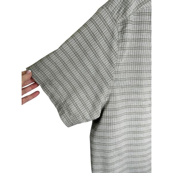 Mens 5.11 Tactical Snap Front Gray Plaid Shirt 2XL Short Sleeve Polyester Work - Picture 4 of 7